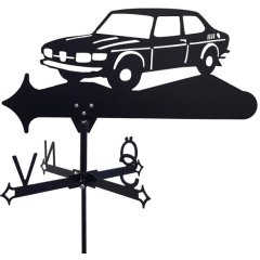 Vindflöjel Saab99 på vit bakgrund.