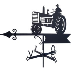 Vindflöjel exklusiv traktor på vit bakgrund.